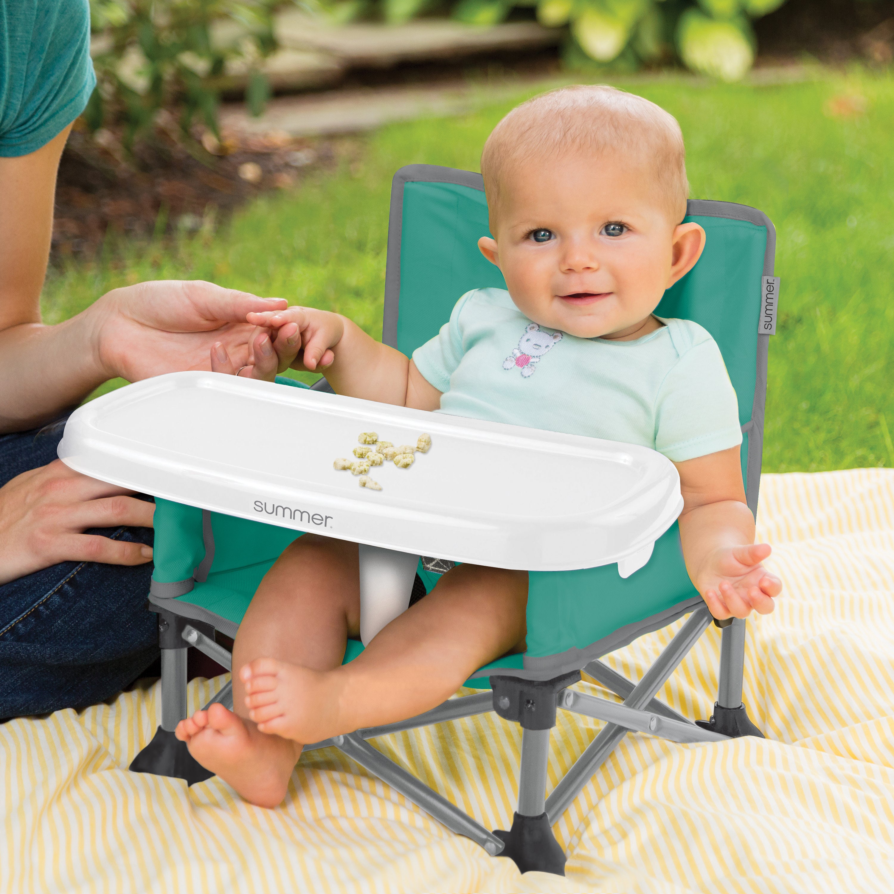 summer infant chair 4-in-1 Pop 'N Sit Portable Booster (Teal & Grey) – Kids2, LLC