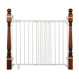 The Stairway+ 46W Series Pet and Baby Gate, Openings 31"-46" Wide, 32.5" Tall - White